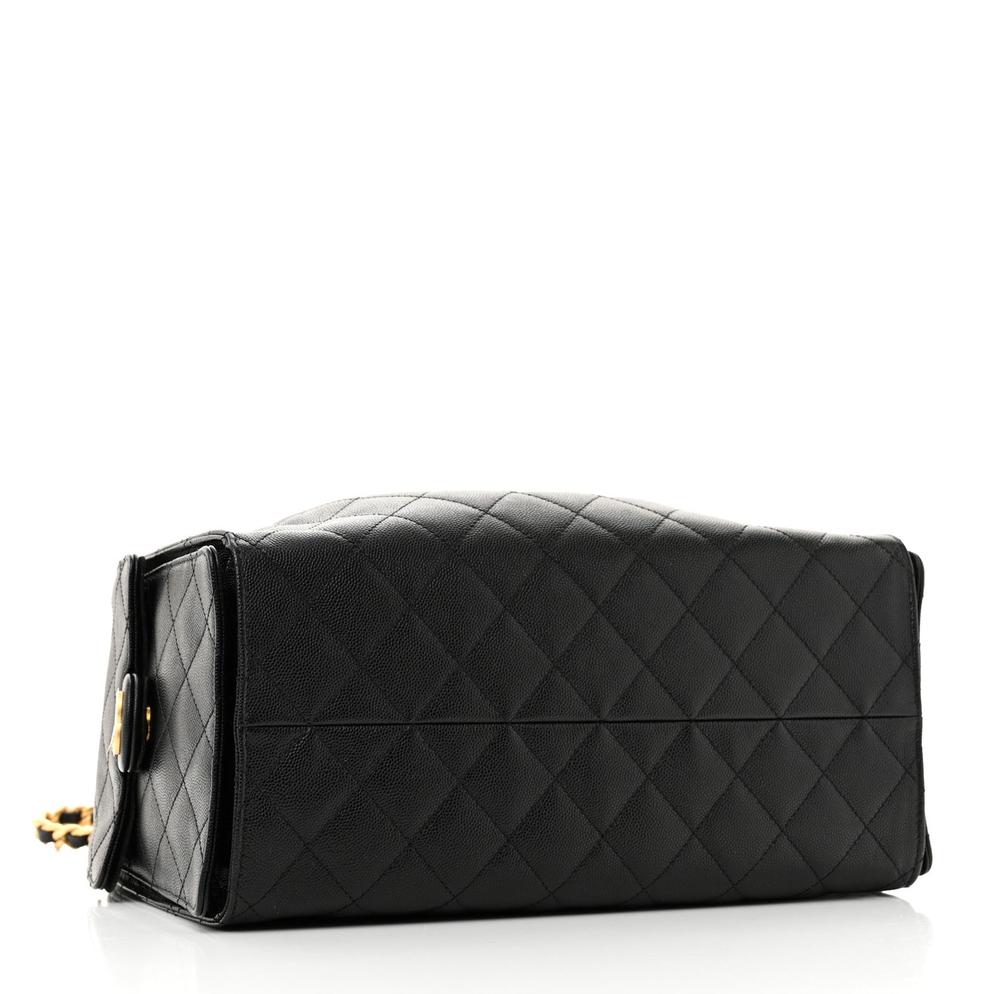 Caviar Quilted Medium Chanel 25 Handbag Black