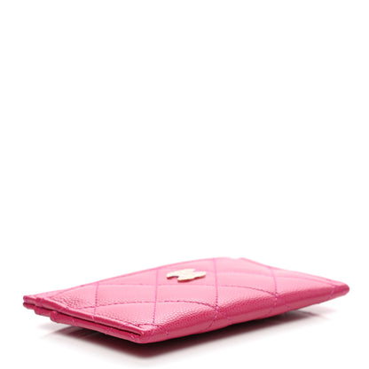 Chanel Caviar Quilted Card Holder Fuchsia 4 of 9
