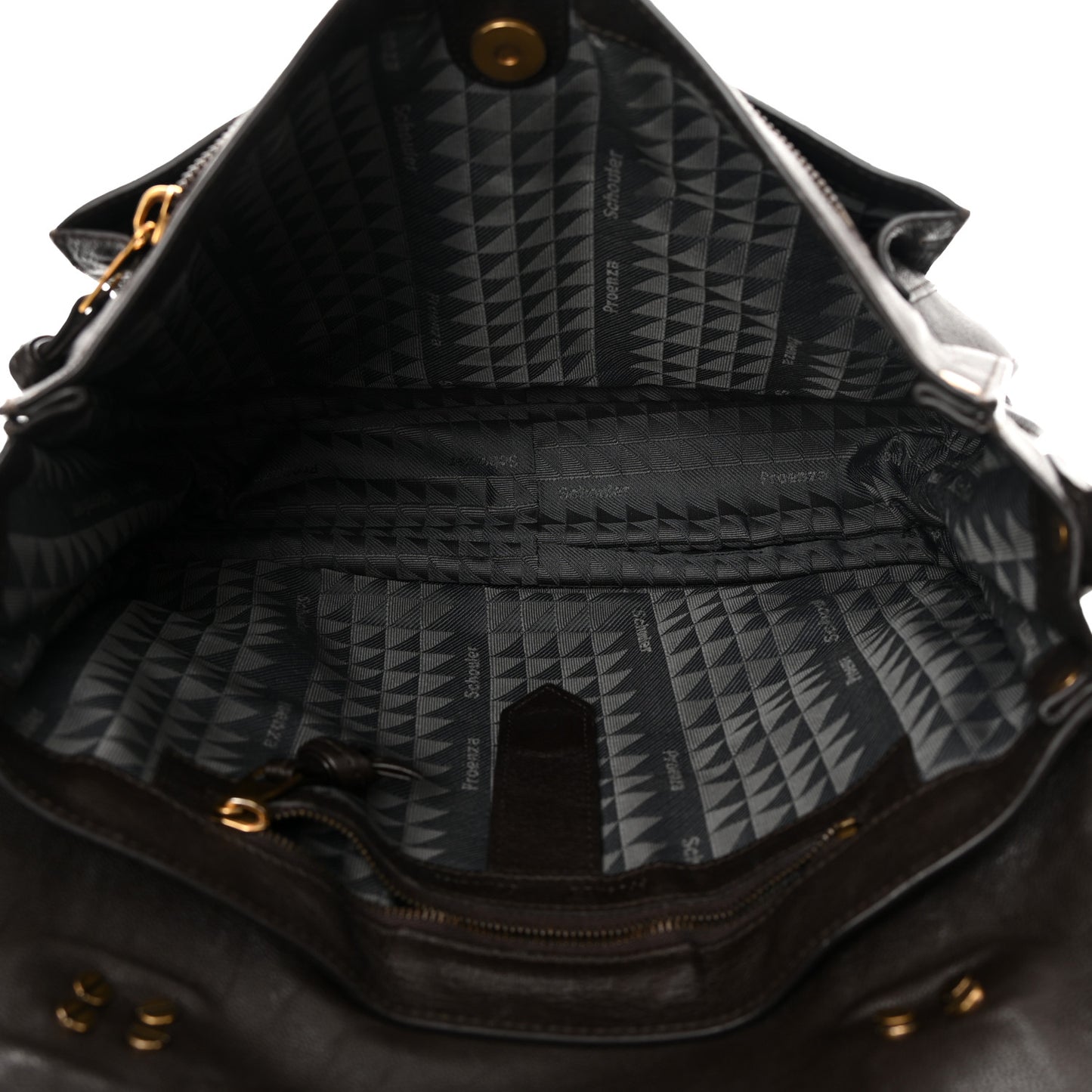 Lambskin Fringe Medium PS1 Satchel Dark Chocolate