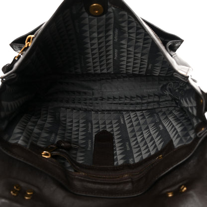 Proenza Schouler Lambskin Fringe Medium PS1 Satchel Dark Chocolate 5 of 14