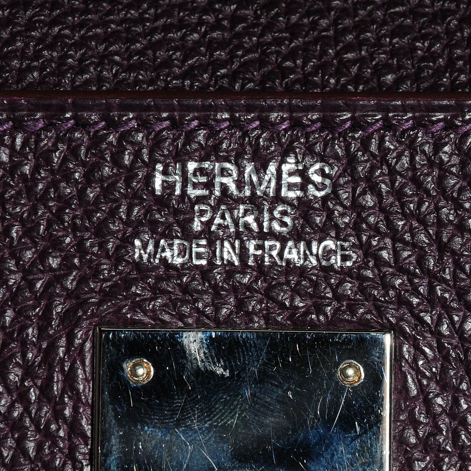 Hermes Togo Kelly Retourne 35 Raisin 9 of 27