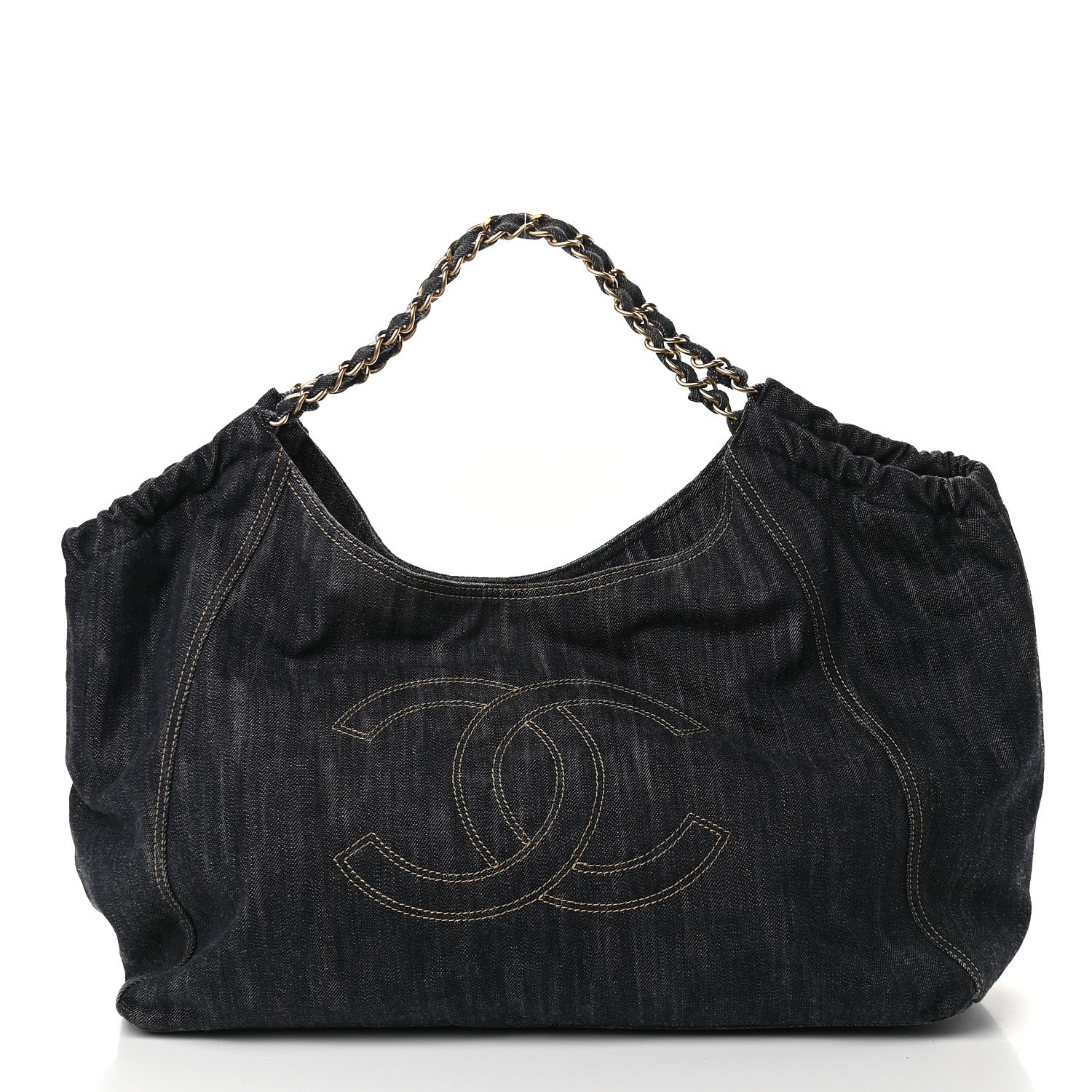 Chanel Denim XL Coco Cabas Tote Blue 3 of 11