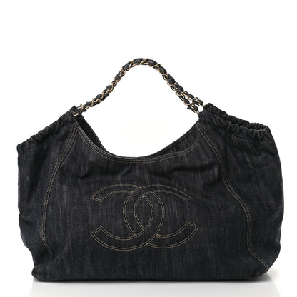 Chanel Denim XL Coco Cabas Tote Blue 3 of 11