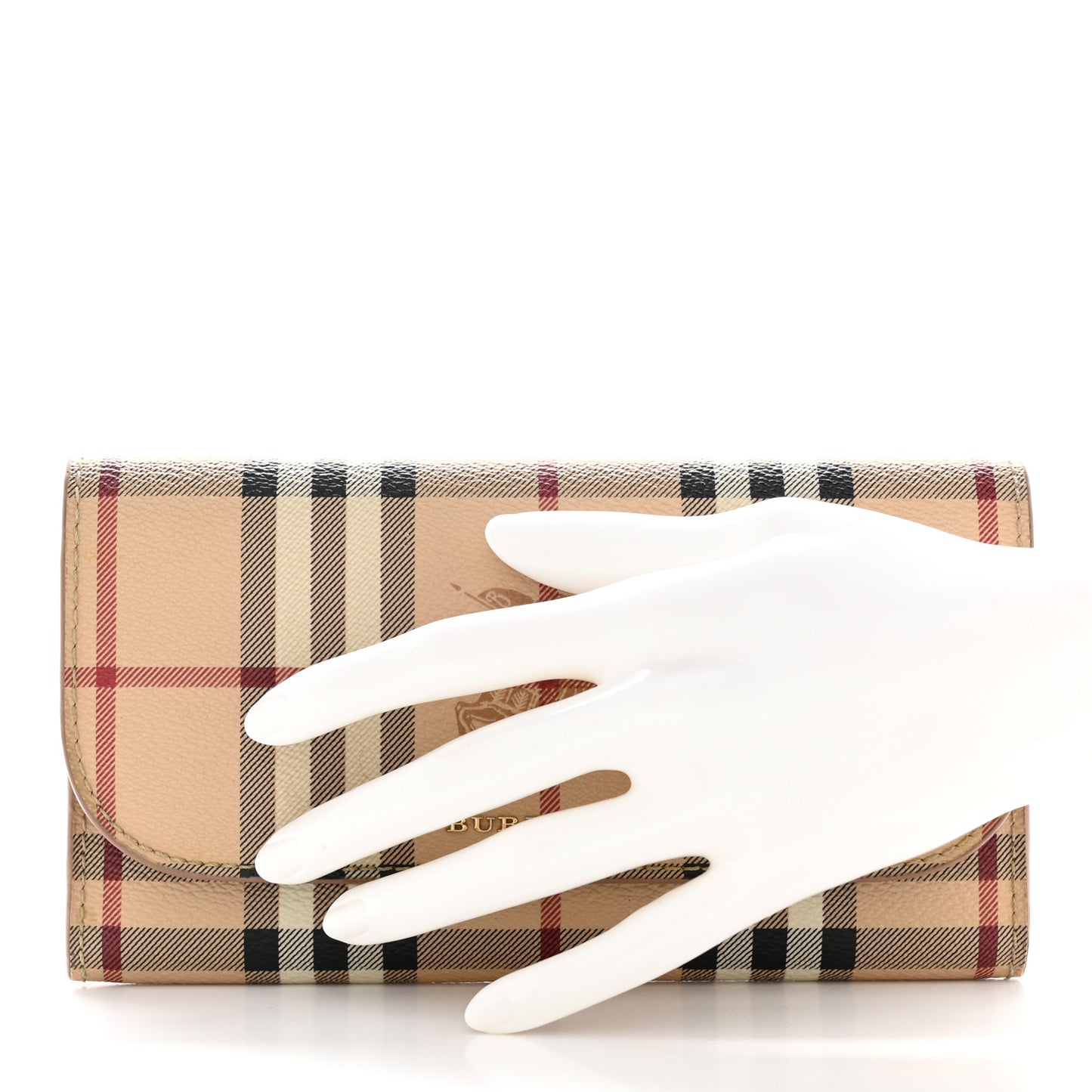 Haymarket Check Halton Wallet Dark Sand