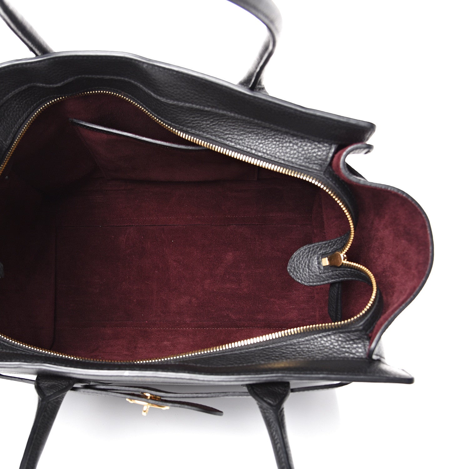 Mulberry Grain Vegetable Tanned Calfskin Zipped Bayswater Black 4 of 8