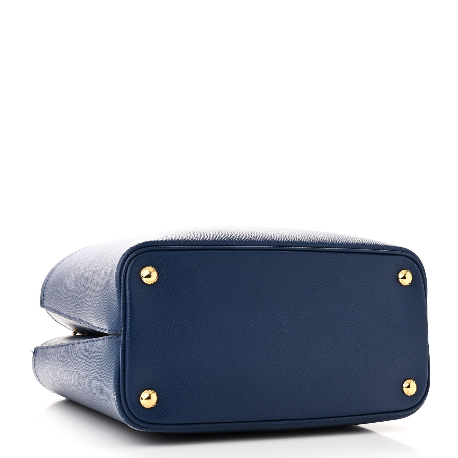 Prada Saffiano Cuir Medium Panier Bucket Bag Bleuette 4 of 11