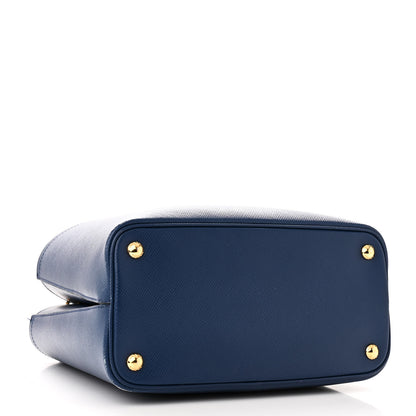 Prada Saffiano Cuir Medium Panier Bucket Bag Bleuette 4 of 11