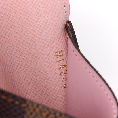 Louis Vuitton Damier Ebene Recto Verso Card Holder Rose Ballerine 6 of 6