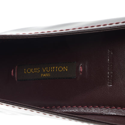 Louis Vuitton Patent Calfskin Oxford Ballerina Flats 39 Amarante 10 of 10