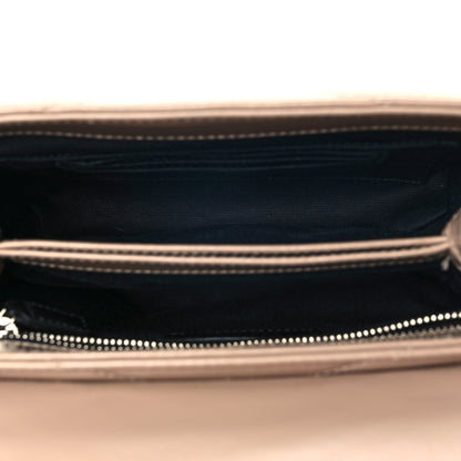 Saint Laurent Calfskin Y Quilted Monogram Toy Loulou Crossbody Bag Dark Beige 4 of 8