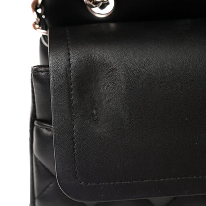 Chanel Lambskin Quilted Jumbo Double Flap Black 19 of 20