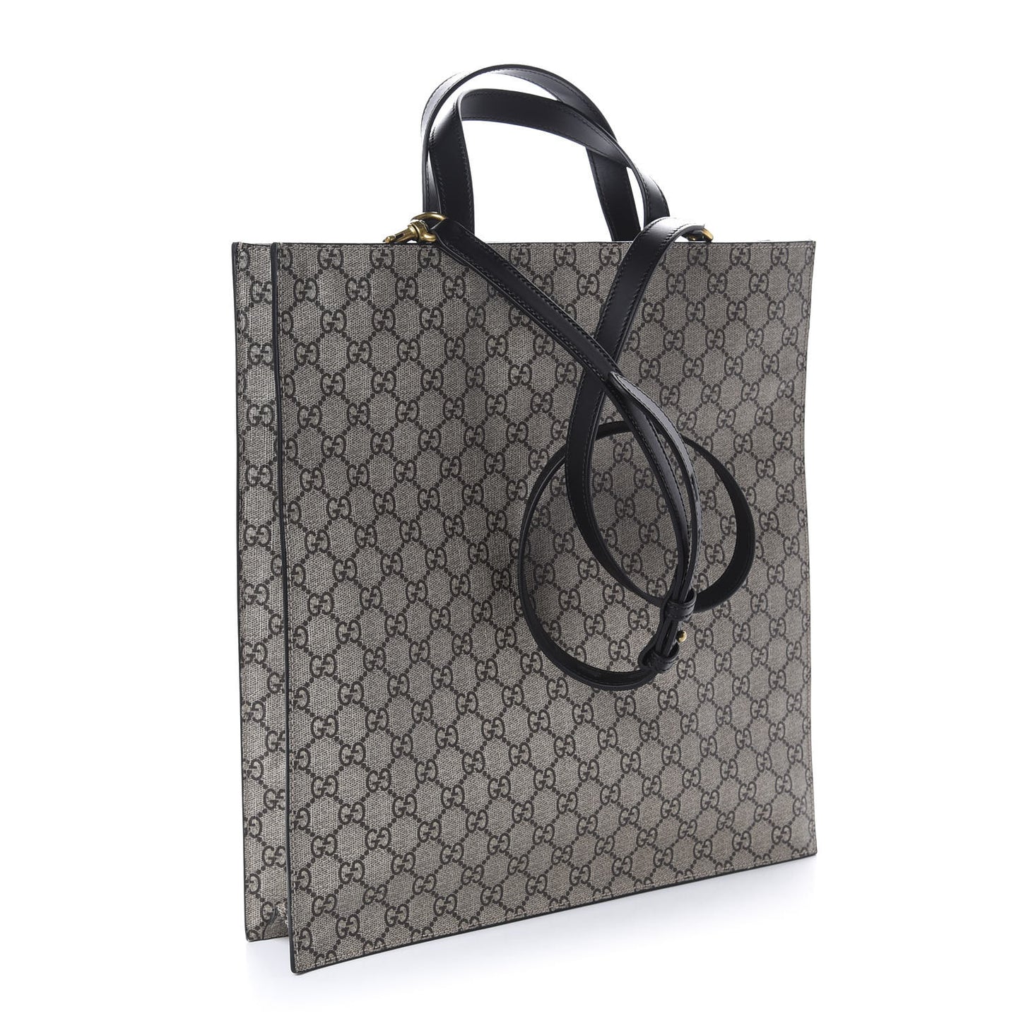 GG Supreme Monogram Angry Cat Vertical Tote