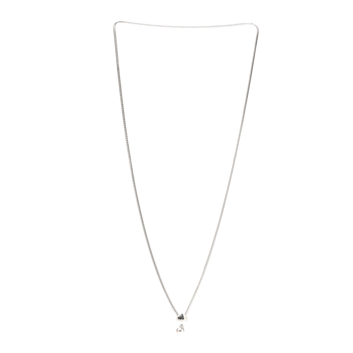 John Hardy Sterling Silver Classic Chain Hammered Y Necklace 3 of 4