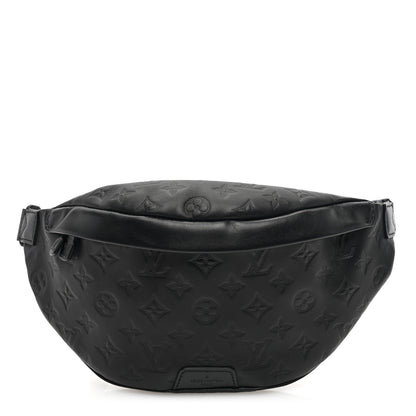 Louis Vuitton Calfskin Monogram Shadow Discovery Bumbag Black 1 of 9