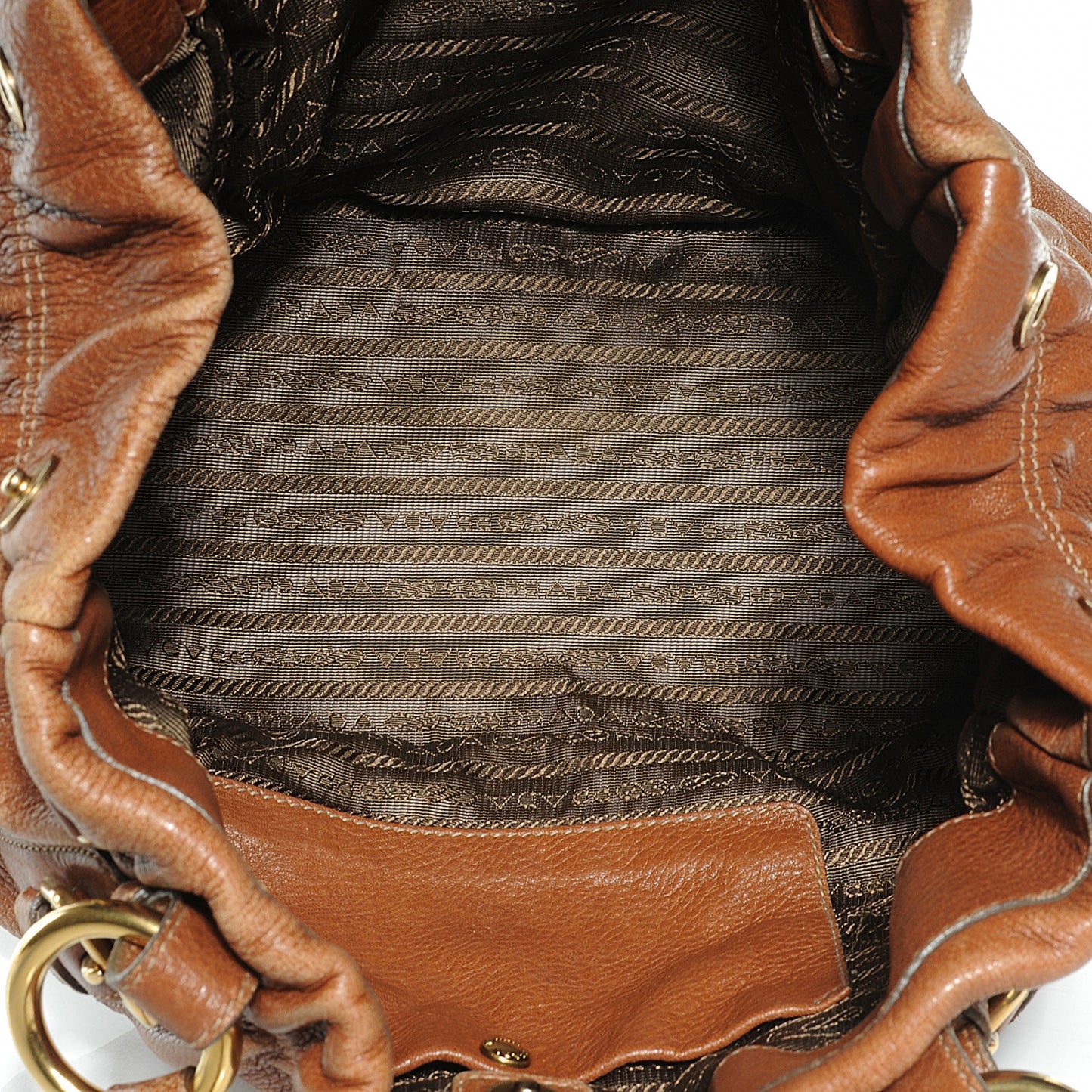 Cervo Lux Chain Hobo Nocciolo