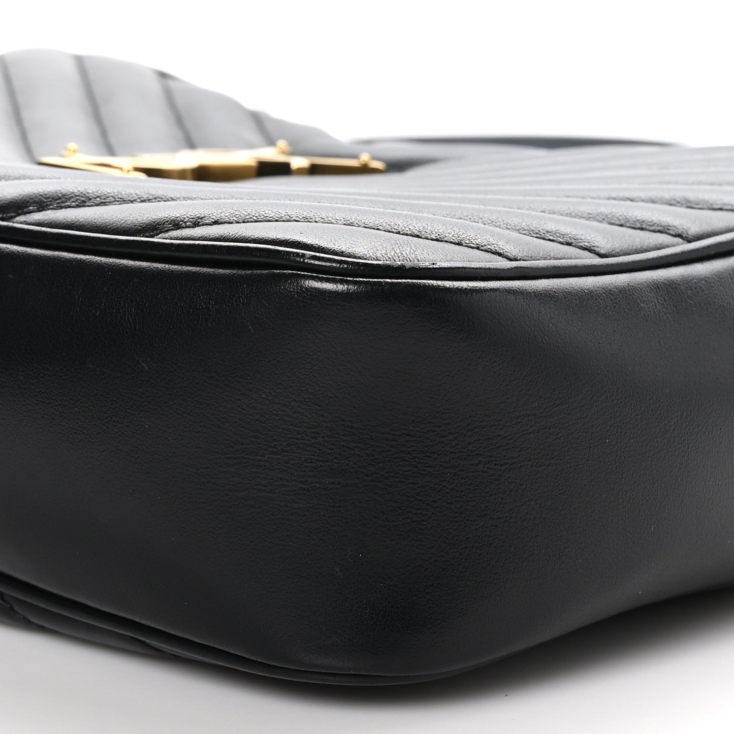 Calfskin Matelasse Monogram Lou Camera Bag Black