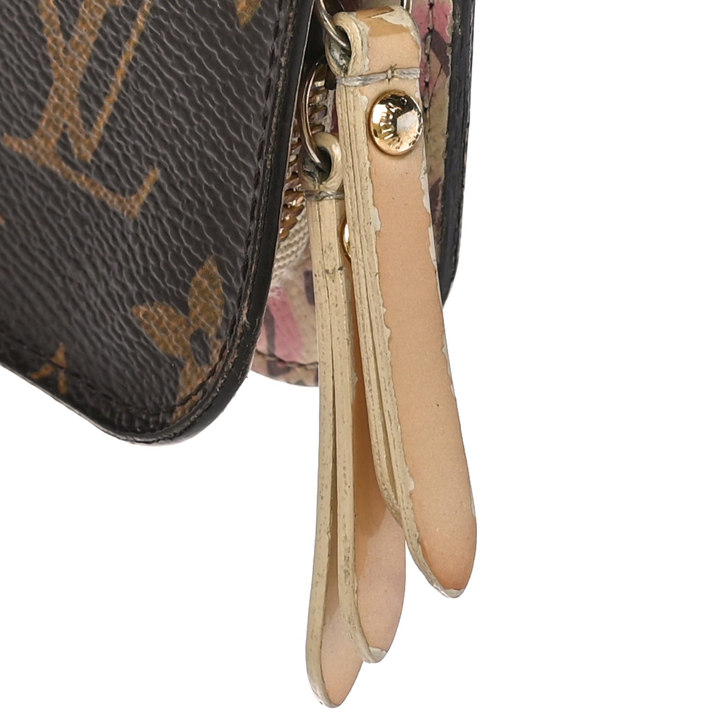 Monogram Leopard Insolite Wallet Blanc Corail