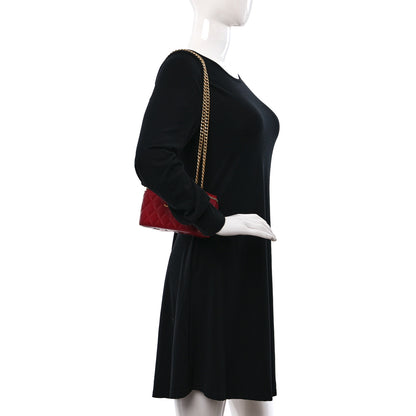 Chanel Lambskin Quilted Small Pillow Crush Vanity Case With Chain Red 2 of 10