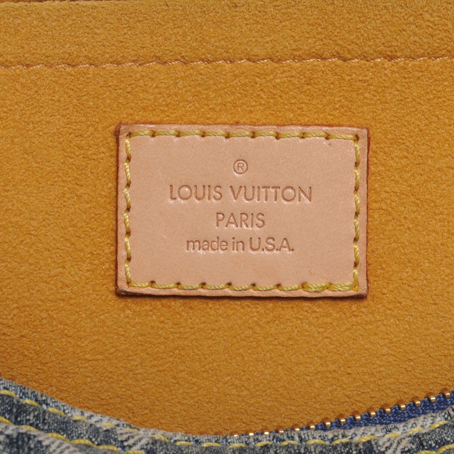 Louis Vuitton Monogram Denim Baggy PM Blue 6 of 7