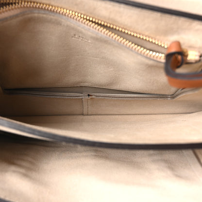 Chloe Goatskin Braided Medium Faye Shoulder Bag Caramel Black 5 of 9