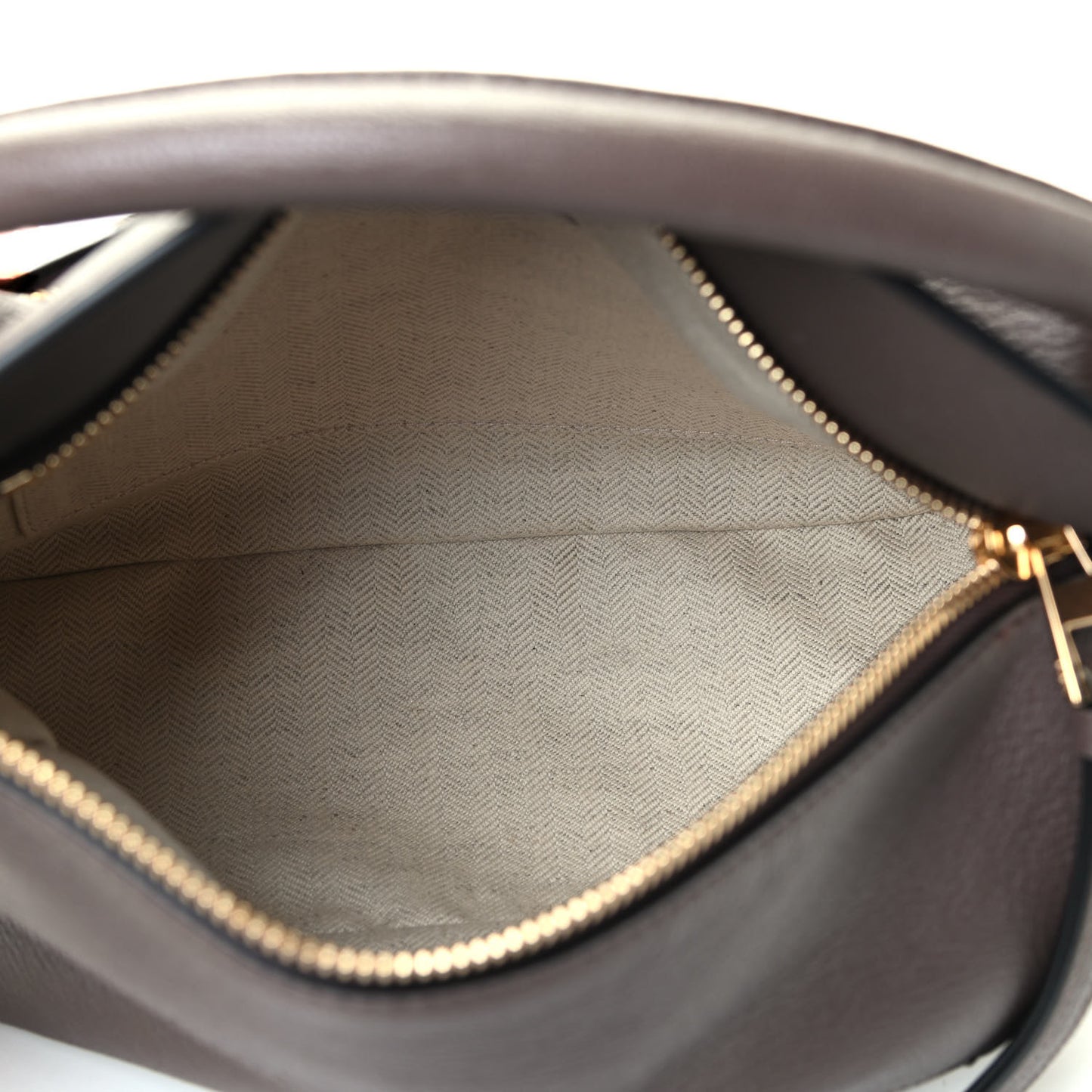 Calfskin Small Puzzle Bag Dark Taupe