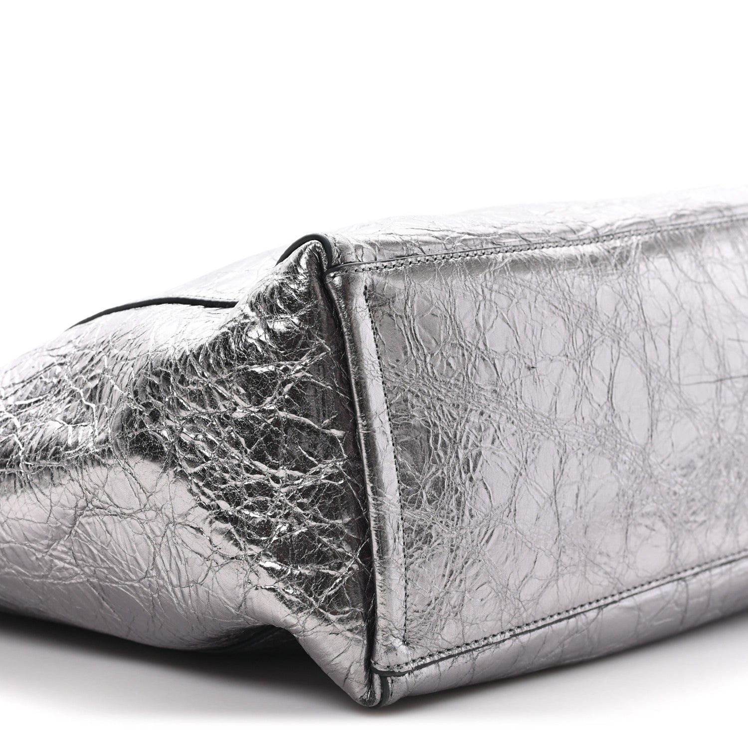 Givenchy Metallic Calfskin Medium Voyou Bag Silver 8 of 10