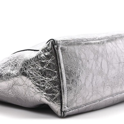 Givenchy Metallic Calfskin Medium Voyou Bag Silver 8 of 10