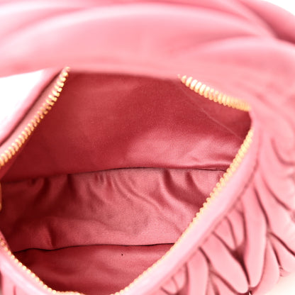 Miu Miu Nappa Matelasse Small Wander Hobo Pink 5 of 9