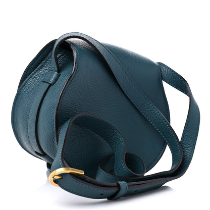 Chloe Calfskin Mini Marcie Round Crossbody Bag Teal 2 of 8