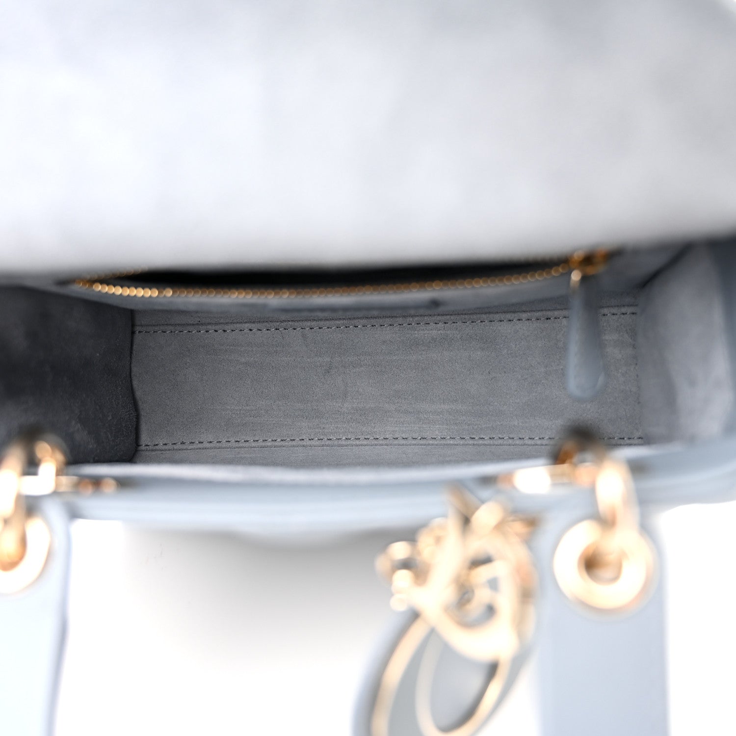 Christian Dior Lambskin Cannage Small My ABCDior Lady Dior Cloud Blue 5 of 12