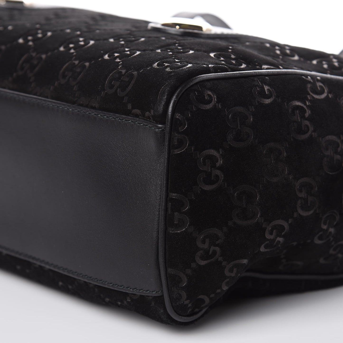 Guccissima Suede Charmy Boston Black