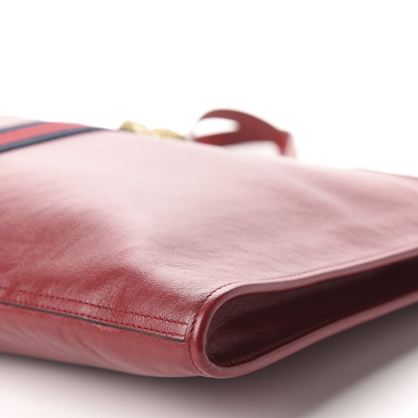 Calfskin Large Rajah Chain Tote Romantic Cherry