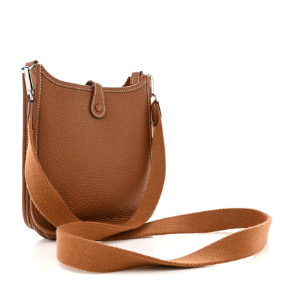 Hermes Taurillon Clemence Evelyne TPM Gold 3 of 13