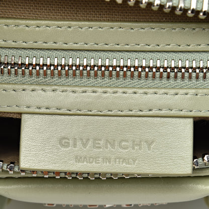 Givenchy Shiny Lord Calfskin Mini Antigona Aqua Green 6 of 11
