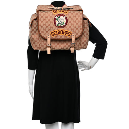 Gucci Monogram Childrens Sciroppo Patch Backpack Beige 3 of 10