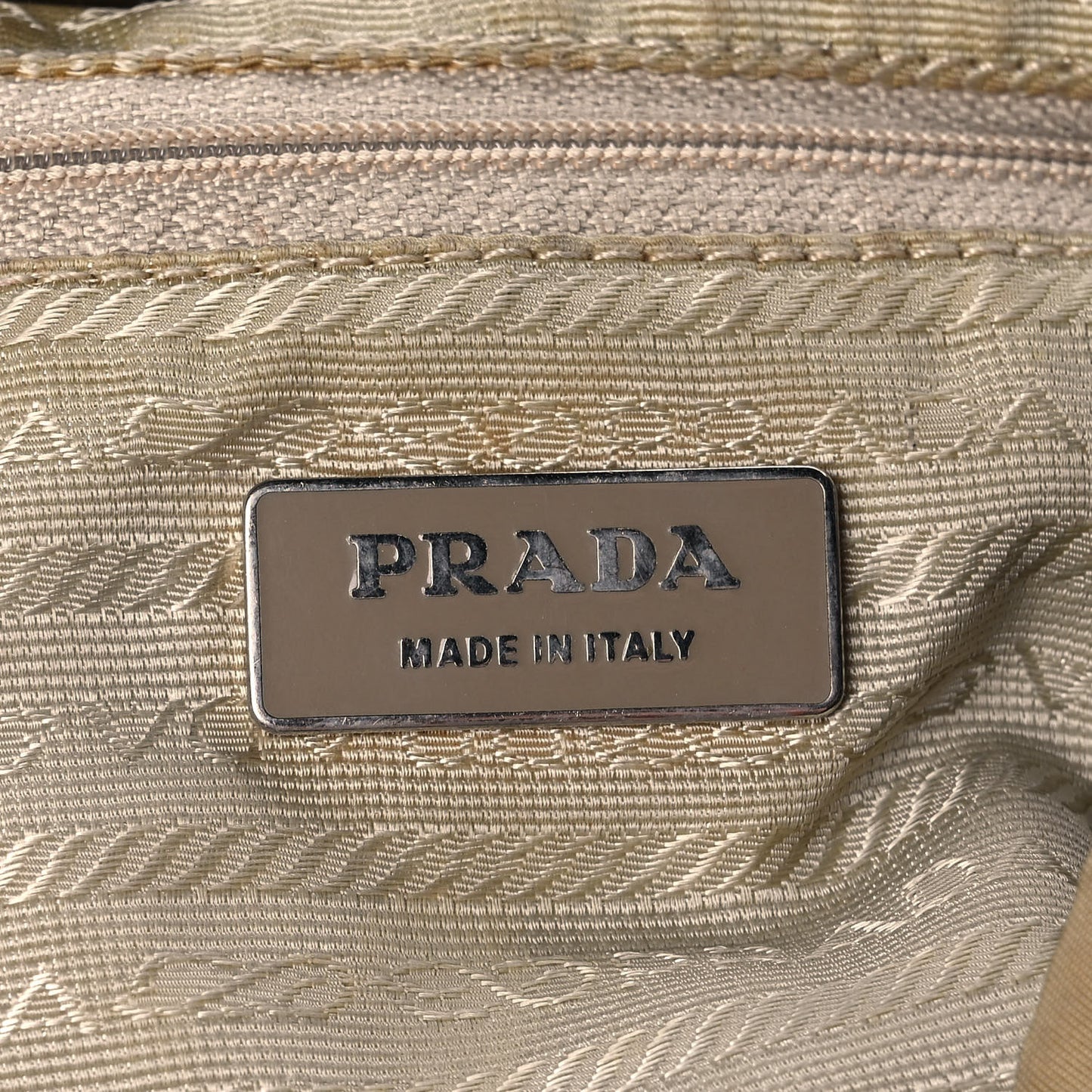 Tessuto Nylon Vela Medium Backpack Beige