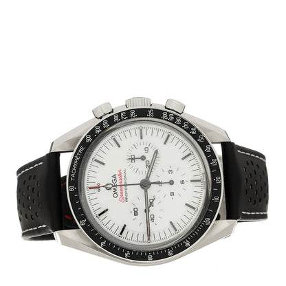 Omega Stainless Steel Calfskin 42mm Speedmaster Moonwatch Professional Chronograph Manual Winding Watch White 310.32.42.50.04.002 2 of 5