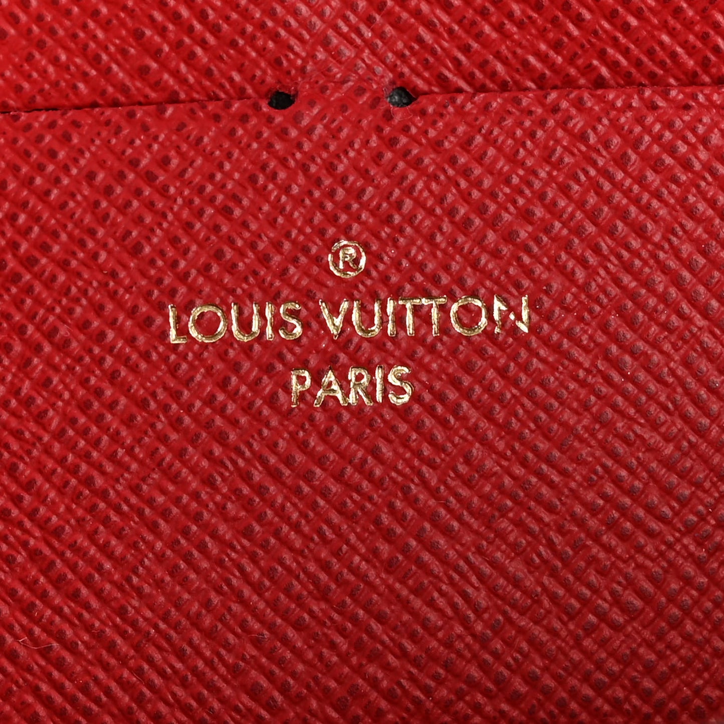 Damier Ebene Clemence Wallet Cherry