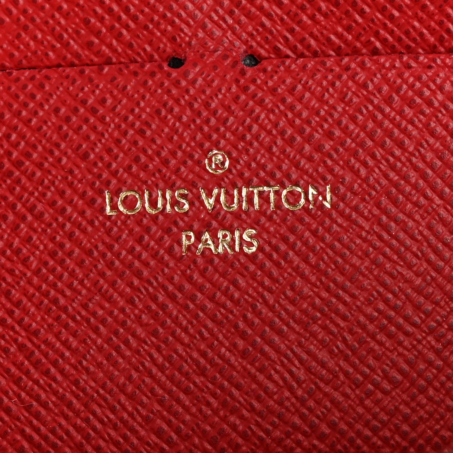 Louis Vuitton Damier Ebene Clemence Wallet Cherry 5 of 8