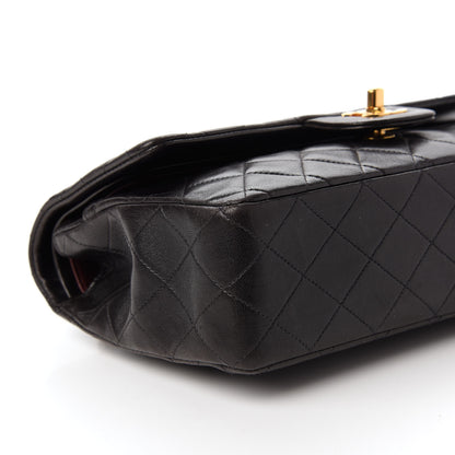Chanel Lambskin Quilted Medium Double Flap Black 6 of 10