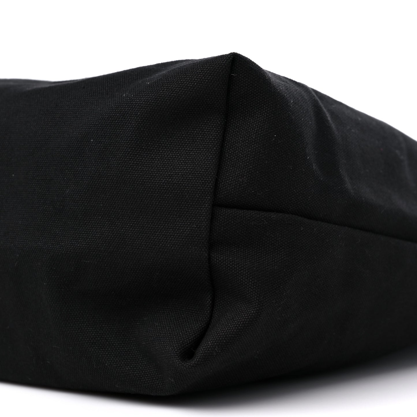 Canvas Printed Drawstring Tote Bag Black