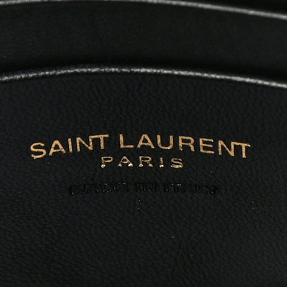 Saint Laurent Grain De Poudre Matelasse Monogram Mini Lou Camera Bag Black 6 of 10