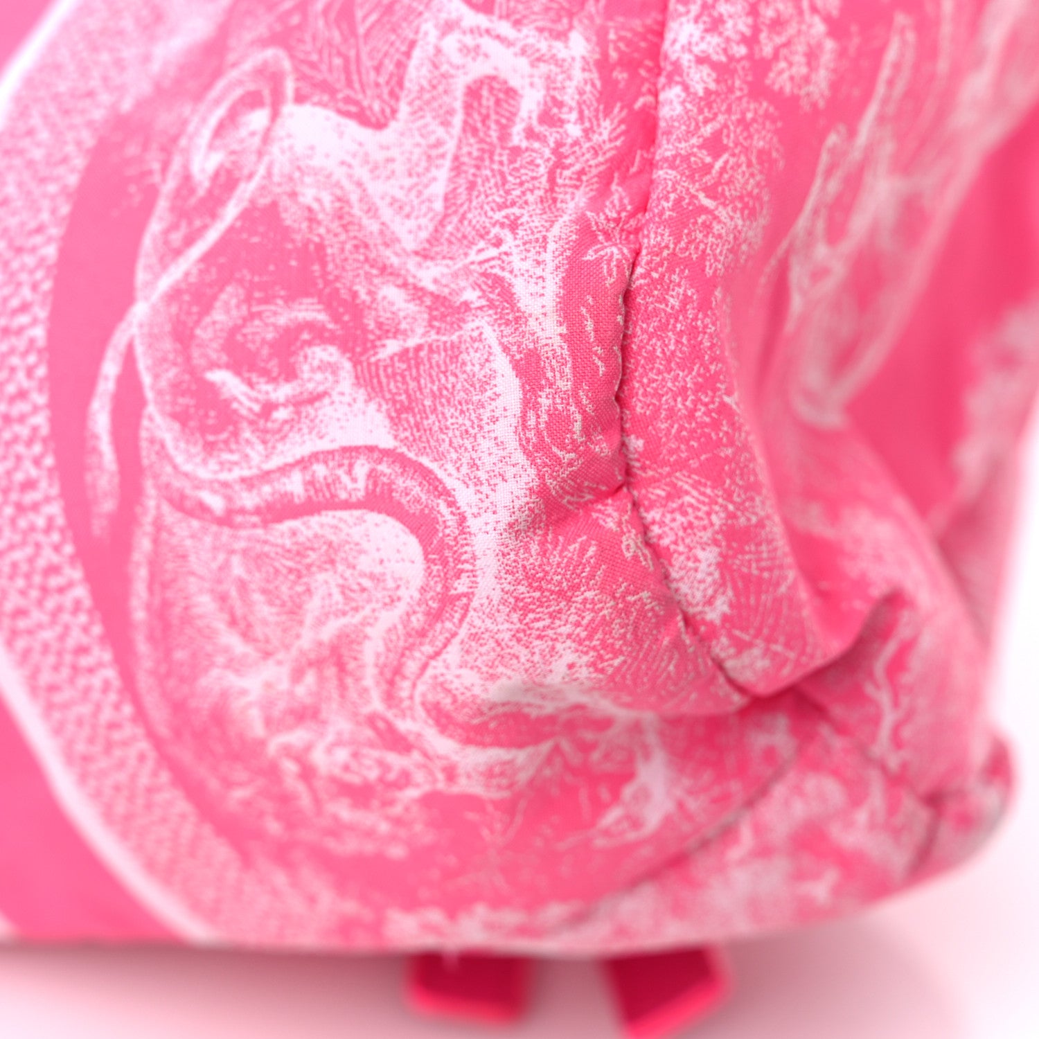 Christian Dior Technical Fabric Embroidered Toile De Jouy DiorTravel Pouch Fuchsia 9 of 11
