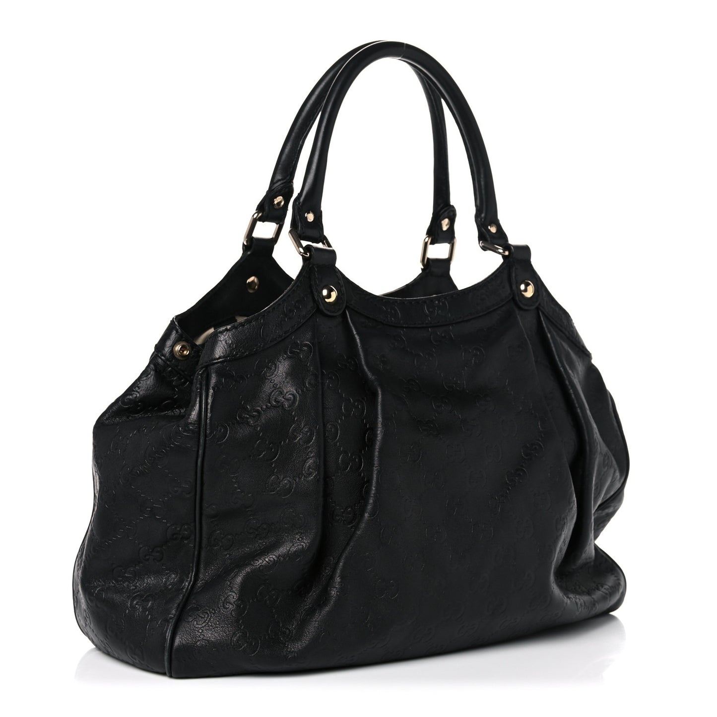 Guccissima Medium Sukey Tote Chocolate