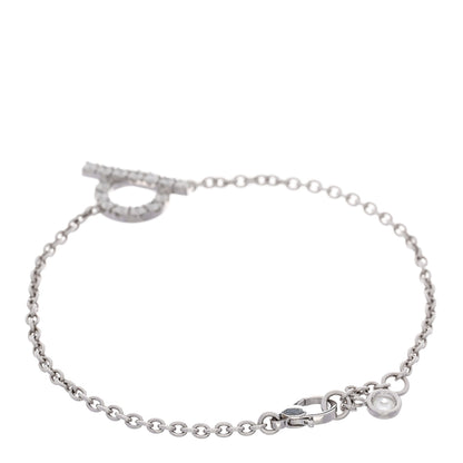 Hermes 18K White Gold Diamond Finesse Bracelet SH 2 of 3