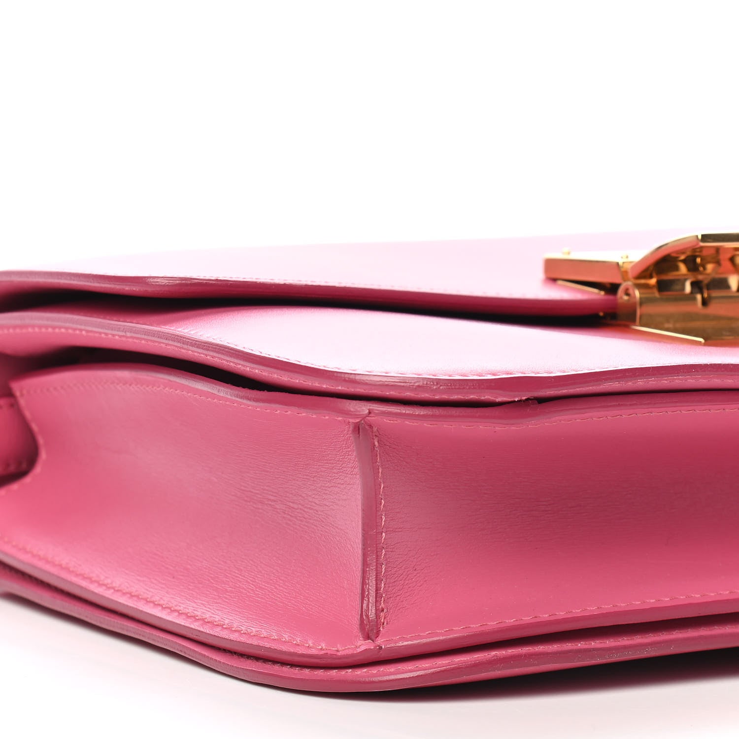 Celine Smooth Calfskin Medium Classic Box Flap Bag Pink 7 of 10