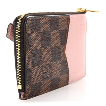Louis Vuitton Damier Ebene Recto Verso Card Holder Rose Ballerine 3 of 6