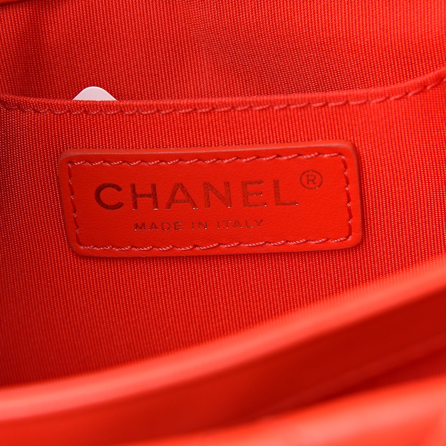 Lambskin Quilted Flap Clutch Red