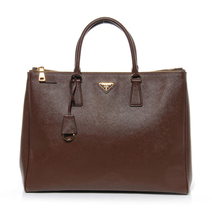 Prada Saffiano Lux Large Tote Cacao 1 of 8