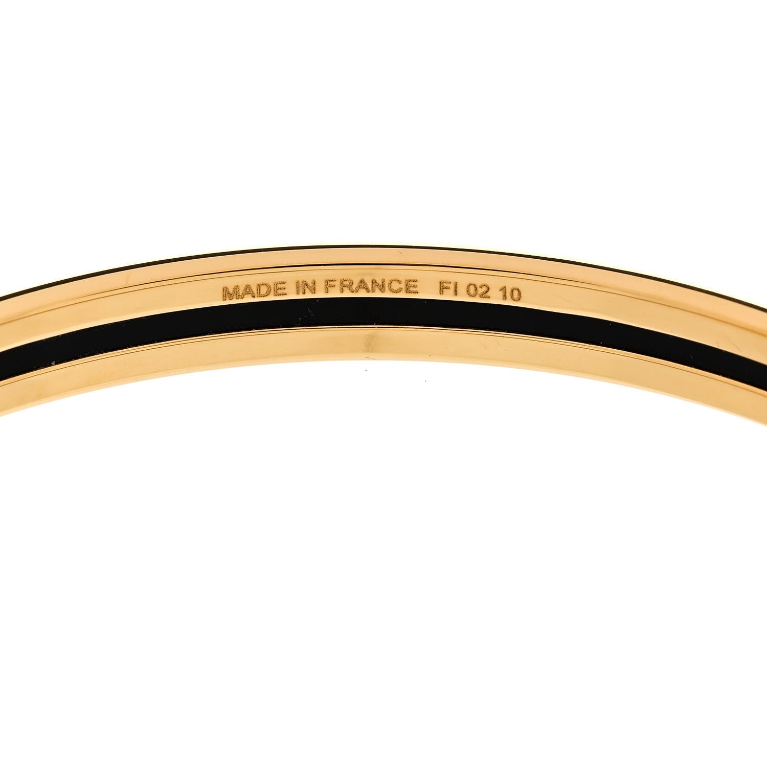 Hermes Enamel Uni Bangle 65 Orange Fruite 4 of 6